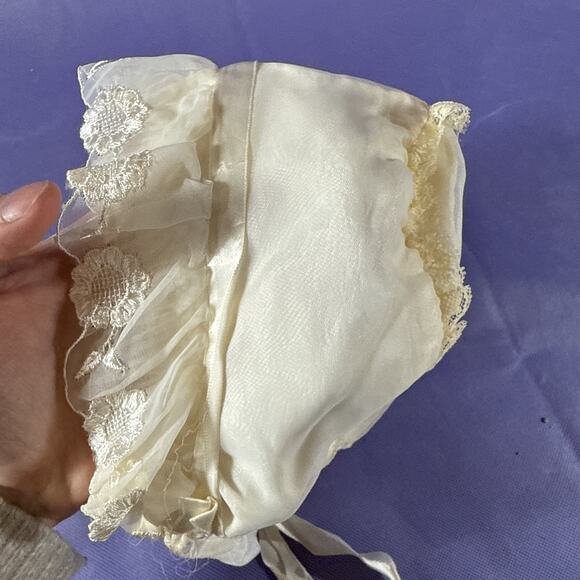 Vtg Phyllis Baby Wear Baptism Christening Gown Set 4 Piece ii - Picture 11 of 16